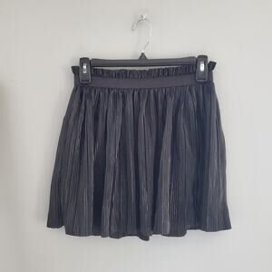Wonder Nation Black Pleated Circle Skirt Size Girls L (10-12)